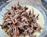 Une image de l'étape 3 de Cake au confit de canard et à la pomme.