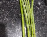 A picture of step 1 of Drumstick besan curry.