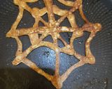 A picture of step 3 of Halloween Pancakes, Eggless.