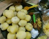 A picture of step 1 of Aloo dum with samba(musambi).