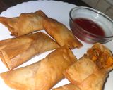 A picture of step 4 of Spring rolls.