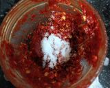 A picture of step 3 of Hot Garlic Sauce.