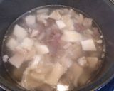 A picture of step 2 of Tripe Stew with Chorizo and Ham.