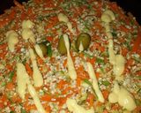 Foto del paso 1 de la receta: Tortilla de zapallitos, zanahorias y avena