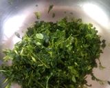 A picture of step 1 of Methi & Spinach bites.