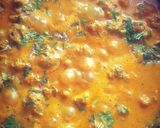A picture of step 6 of Soya masala.