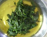 A picture of step 2 of Palak paneer.
