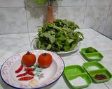 Foto langkah ke 1 dari resep Plecing Kangkung Rebus Sambal Tomat Segar.