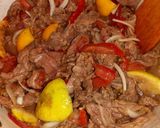 A picture of step 2 of Beef Shawarma.