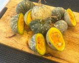 A picture of step 2 of Simple Pumpkin Puree.