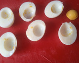 Foto del paso 3 de la receta: Huevos rellenos de jamón cocido