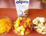 A picture of step 1 of Peach Almond Delight Smoothie.
