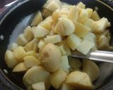 A picture of step 3 of Farali aloo sing bhaji.