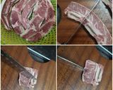 A picture of step 1 of Chinese Stir Fry Black Pepper Beef Ribs 黑椒牛仔骨.