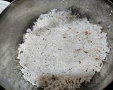 A picture of step 1 of Chotu nariyal ladoos (mini coconut Ladoo).