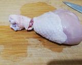 Csirke lollipop fűszeres sült burgonyával recept fázis 1 fotója