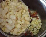 A picture of step 2 of Maharashtrian simple thali with walach birde.