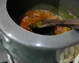 A picture of step 3 of Arbi in gravy.
