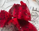 A picture of step 1 of Coconut Dragon Fruit Burphi.