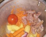 A picture of step 1 of Healthy Red Lentil and Vegetable Soup 🥣 My Way – So Delicious 😋 🥕🥔.