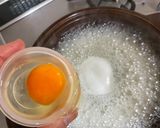 A picture of step 5 of Japanese Zousui (seasoned rice-porridge with fish).