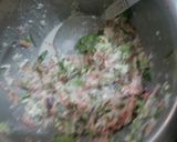 A picture of step 2 of Apple cabbage sandwich.