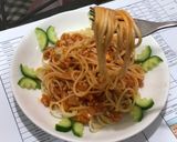 Hình bước làm 3 của món Mì Ý sốt bò bằm (Spaghetti)