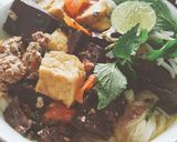 Hình bước làm 4 của món Bún riêu cua