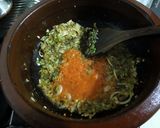 A picture of step 3 of Ragda Patties Chaat.