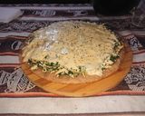 Foto del paso 6 de la receta: Pizza integral de pollo y espinaca 🍕