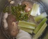 A picture of step 1 of Chicken Soup for Stomach Illness.