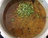A picture of step 3 of Panchrangi dal tadka.