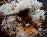 A picture of step 5 of Street style tawa pulao.