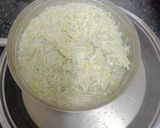 A picture of step 1 of Doodhi ka Halwa.