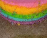 Foto langkah ke 7 dari resep Rainbow cake kukus.