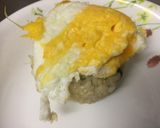 A picture of step 5 of Egg Onigiri (Rice ball).