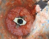 A picture of step 3 of Baingan ka bharta.