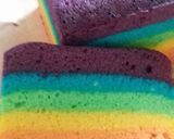 Foto langkah ke 7 dari resep Rainbow cake kukus putih telur.