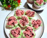 Foto langkah ke 9 dari resep Bolu Kukus Mekar Semangka.