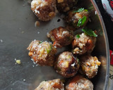 A picture of step 2 of Modak stuffed with dates and dryfruits.