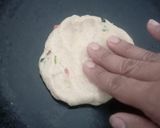 A picture of step 2 of Akki roti.
