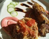 Foto del paso 7 de la receta: Carre de cerdo + arroz integral media primavera