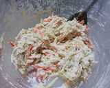 Foto langkah ke 2 dari resep Bakwan isi Labu Siam & Wortel.
