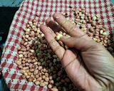 A picture of step 3 of (sesame peanuts mawa burfi).
