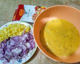 A picture of step 1 of Chatpatay Pakoray.