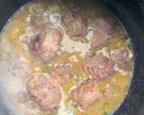 A picture of step 3 of Oxtail Potjie.