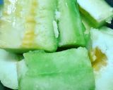 Hình bước làm 1 của món Dưa Bở Dầm Đá