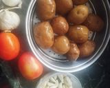A picture of step 1 of Lasaniya batata, kathiyawad special.