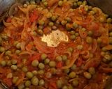 Foto del paso 3 de la receta: Colchón de arvejas con huevo