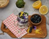 Gambar langkah 4 resipi Overnight Oatmeal Blueberry Lemon.
